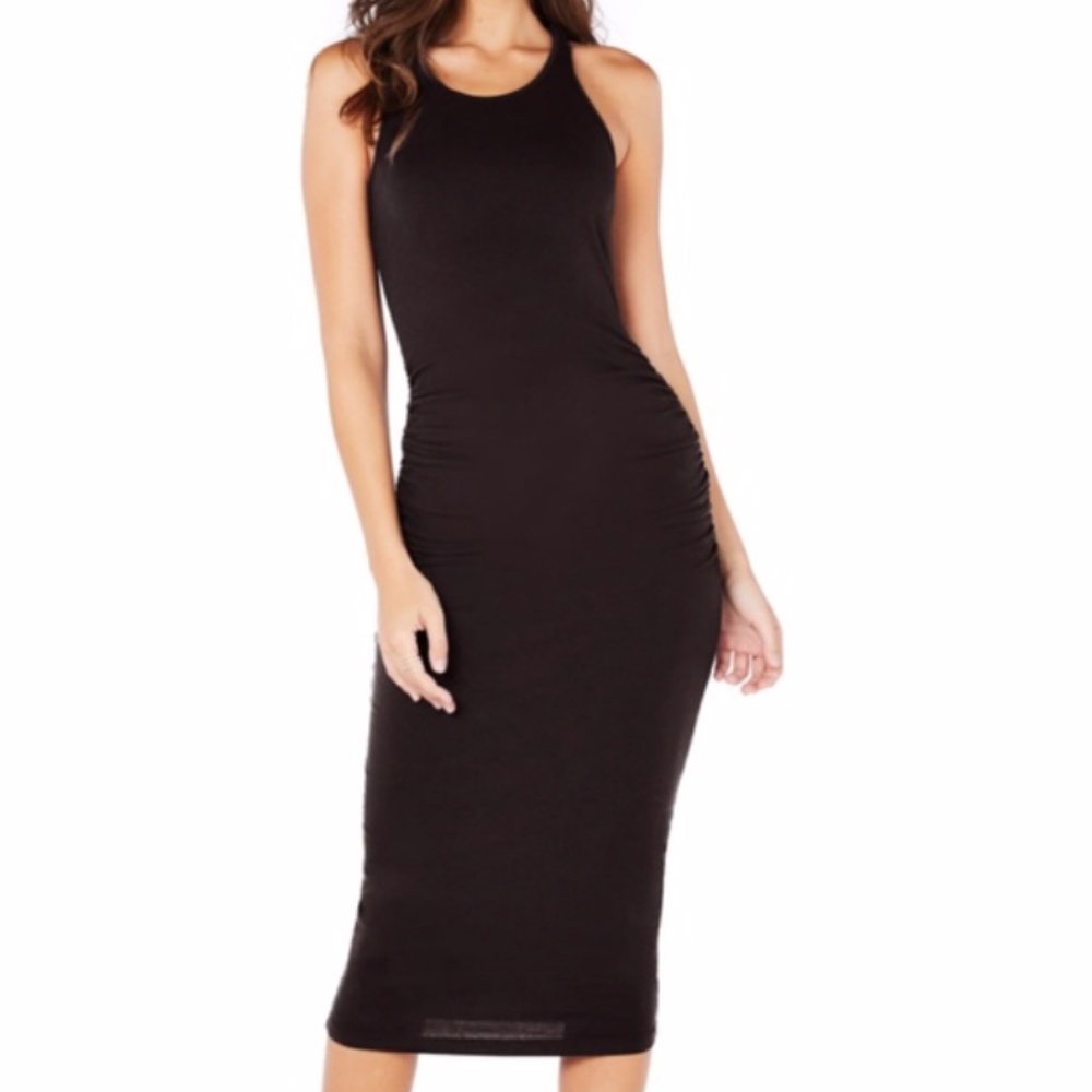 Michael Stars Racerback Midi Dress Black